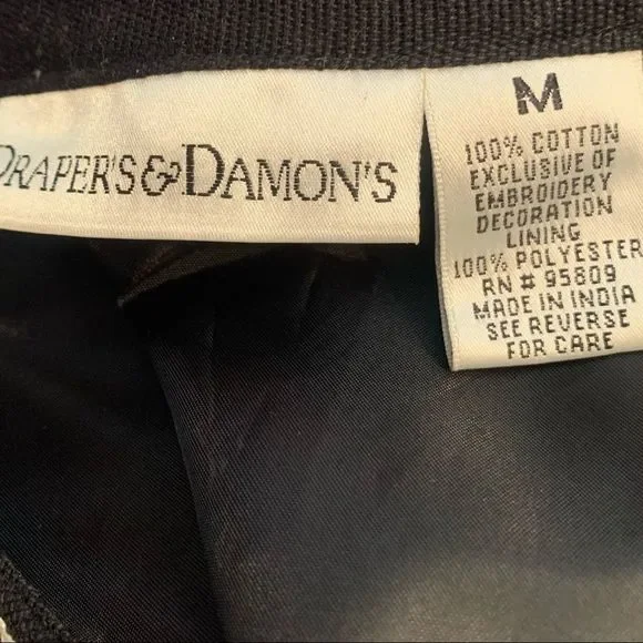 Draper’s & Damon’s Boho Floral Embroidered Boxy Jacket | M | EUC | High Quality! - Picture 7 of 7